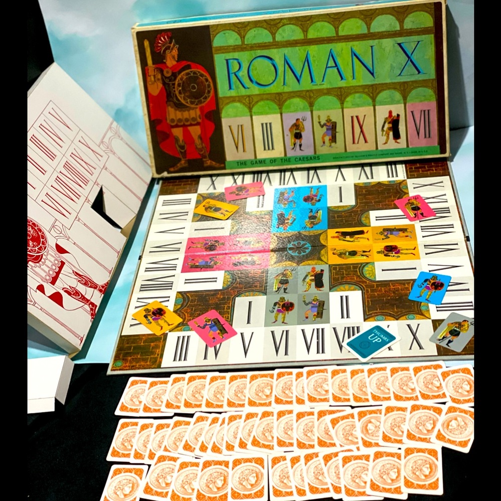 THE GAME OF CAESARS ROMAN X VTG 60s Board Game